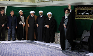 عزاداری هیات‌های دانشجویی در حضور رهبر انقلاب + تصاویر