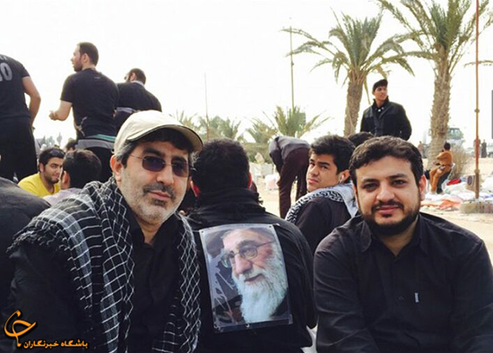 محمدرضا طاهری و رائفی‌پور در پیاده‌روی اربعین + عکس