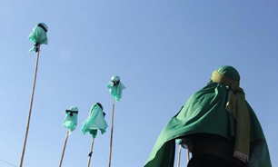 حرکت نمادین کاروان اسرا در "خاتون داغدیده"