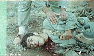 لحظه عروج رزمنده بسیجی+عکس
