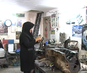اولین زن مکانیک  در یزد