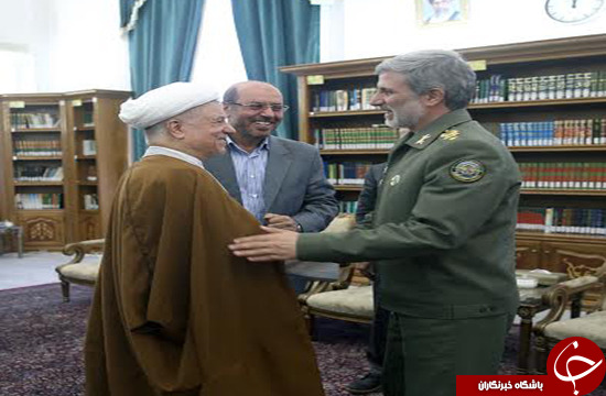 گزارش تصویری از دیدار نوروزی رئیس مجمع تشخیص مصلحت نظام با  مسئولان دفاعی