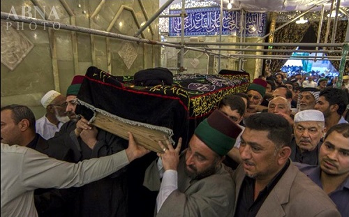 تشییع پیکر علامه بحرالعلوم در کربلای معلی + تصاویر