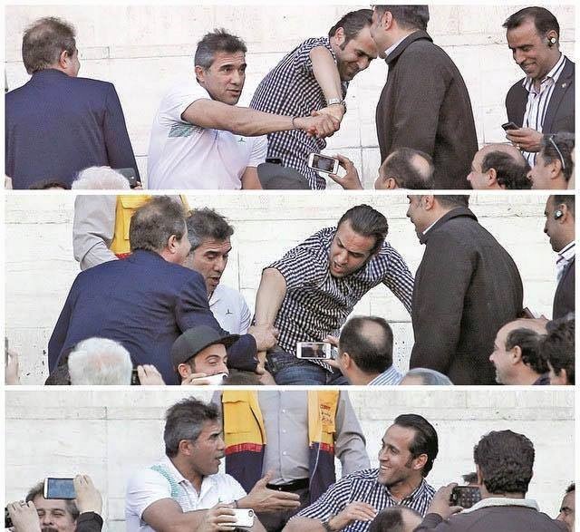 شوخی عابدزاده با علی کریمی + عکس