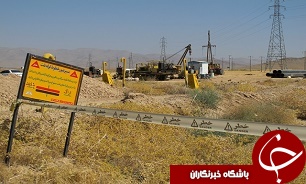 ایمن سازی خط لوله 10اینچ در مسیر روستای دربند/ازنا