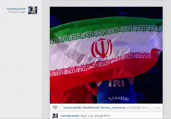 تبریک اینستاگرامی هنرمندان به تیم ملی کشتی