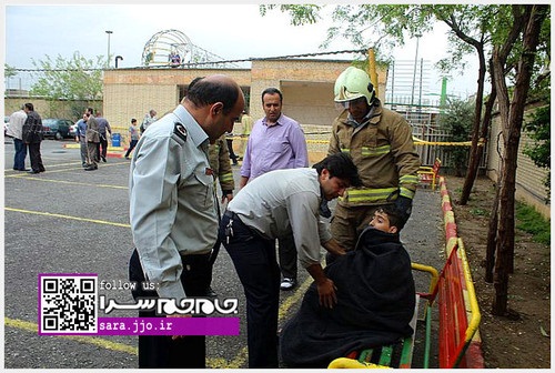 ریزش حیاط مدرسه، ۳ دانش&zwnj;آموز تهرانی را بلعید (+عکس)