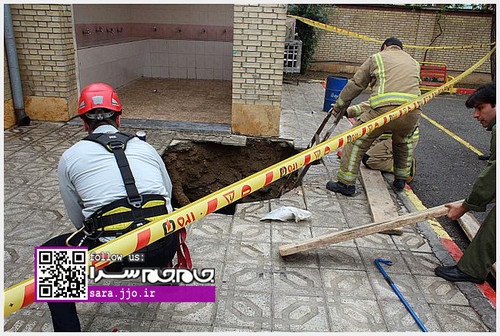 ریزش حیاط مدرسه، ۳ دانش&zwnj;آموز تهرانی را بلعید (+عکس)
