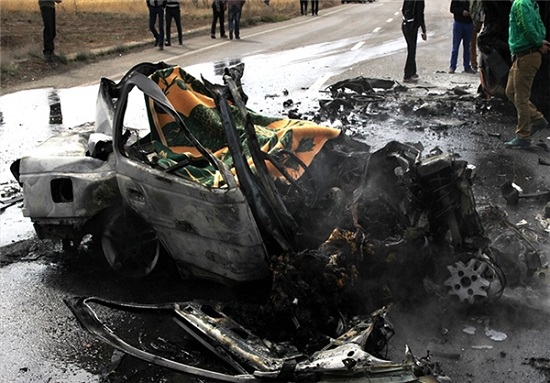 تصاویری دلخراش از حادثه جاده سلماس + 18