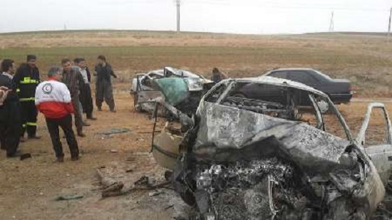 تصادف هولناک پژو ها در جاده دیواندره