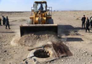مسدود کردن ۱۹ حلقه چاه غیر مجاز در رودان