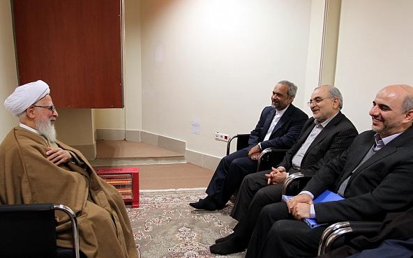دیدار نهاوندیان با برخی مراجع وعلمای قم + تصاویر