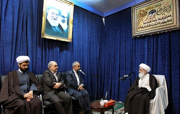 دیدار نهاوندیان با برخی مراجع وعلمای قم + تصاویر