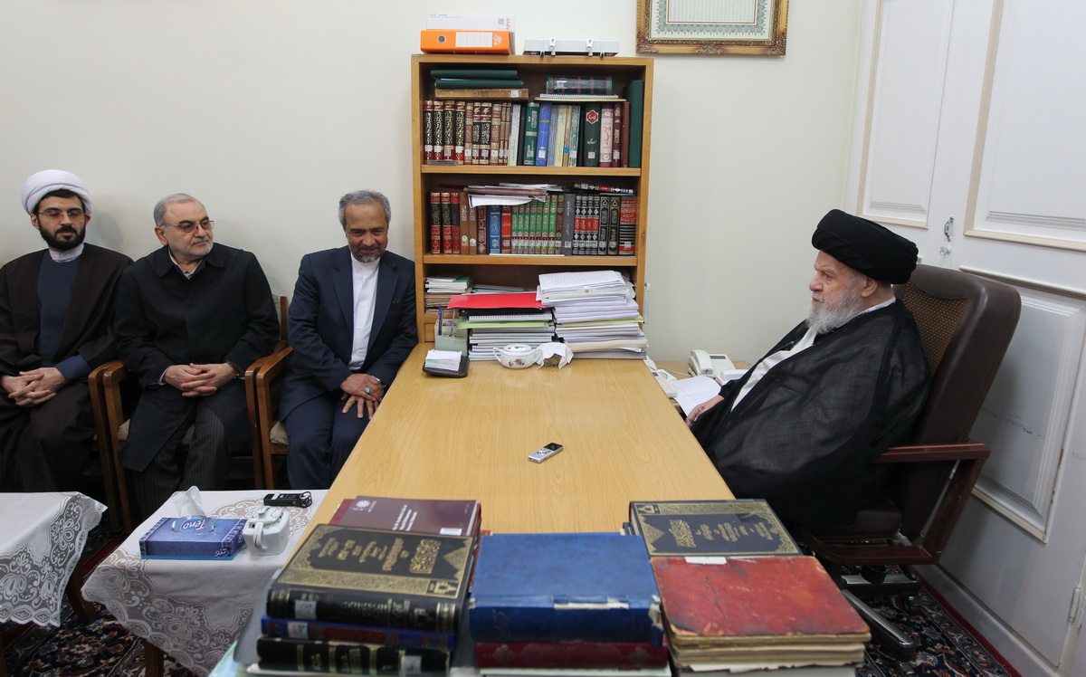 دیدار نهاوندیان با برخی مراجع وعلمای قم + تصاویر