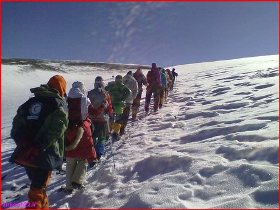 صعود گروه کوهنوردی همنورد زیرکوه به ارتفاعات اردکول