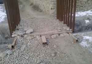 پلی که سوغاتی سیل است + تصاویر