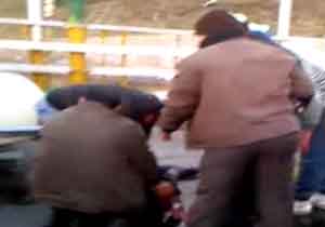 لحظه نجات یک مرد در حال خودکشی در اتوبان همت+ فیلم
