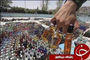 کشف  و ضبط مشروبات الکلی در اهواز
