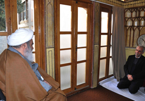 دیدار رئیس سازمان حج و زیارت کشور با آیت الله مظاهری