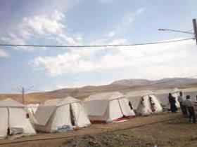ایجاد اردوگاه اسکان اضطراری آوه در پی زلزله قم