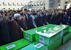 تشییع پیکر 8 شهید مدافع حرم حضرت زینب (س)- مشهد