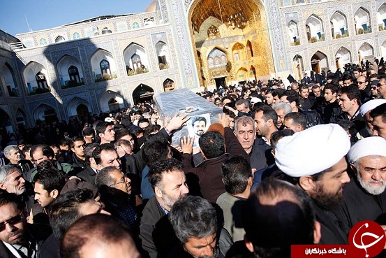 پیكر&laquo;حمیدرضا عباسی&raquo; در جوار حرم مطهر رضوی آرام گرفت + تصاویر