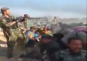 لحظه شهادت یک رزمنده مدافع حرم توسط تک تیرانداز + فیلم