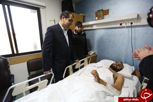 ملاقات هاشمی با مجروحان نبرد با داعش + تصاویر