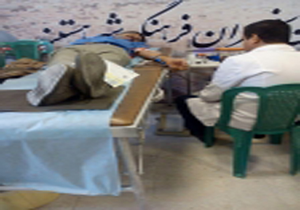 اهدا خون جمعی ازتاکسیرانان  یزدی