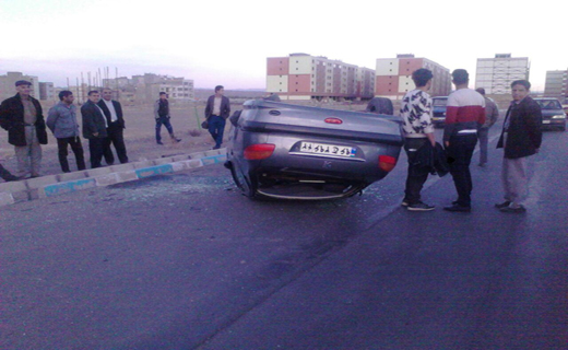 پریدن ناگهانی سگ به خیابان حادثه  ساز شد+ تصاویر