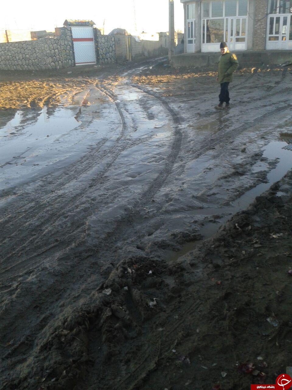 کوچه&zwnj;هایی گلی روستای فسندوز + تصاویر