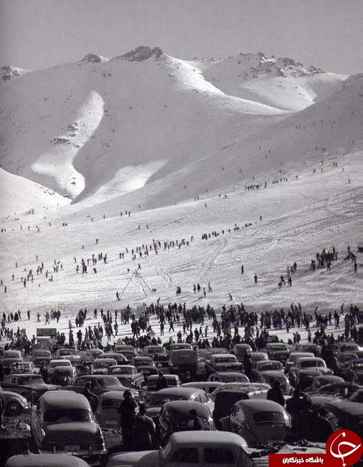 تصویر قدیمی از پیست اسکی در سال 1339