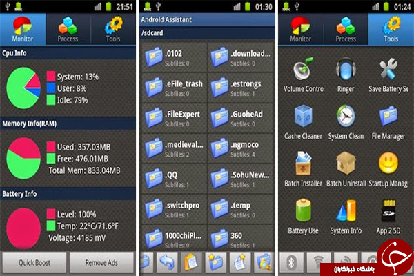 مدیریت بازدهی اندروید با Android Assistant +دانلود