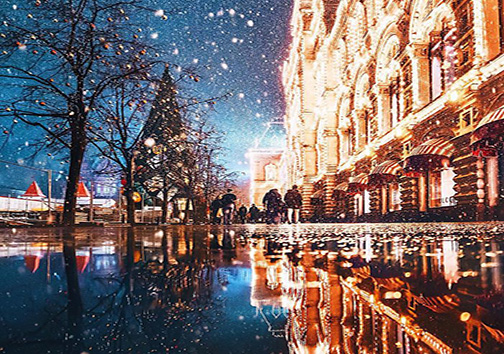 مسکو در ایام جشن کریسمسِ آیینِ اُرتدکس + تصاویر