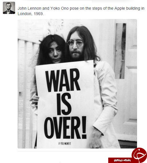 جان لنون در تظاهرات ضد جنگ سال + عکس1969