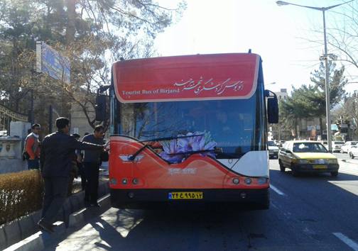 راه اندازی اولين اتوبوس گردشگری در بيرجند