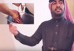 بازداشت یک‌سعودی به سبب نمایش سربریدن فرزند + فیلم
