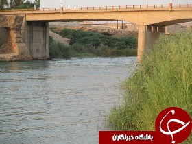 پاکسازی رودخانه شطیط شوشتر در محل پل شناور