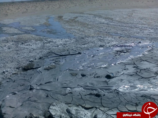 گِلی که خود به خود از زمین می&zwnj;جوشد! + فیلم و تصاویر