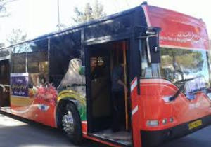 اتوبوس معلولان درشهرک بهزیستی بیرجند
