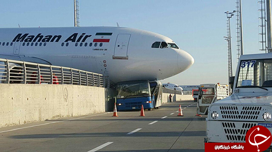 برخورد هواپیمای ماهان در فرودگاه استانبول + فیلم
