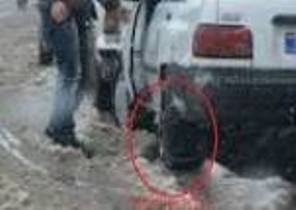 تردد در جاده های علی آباد با همراه داشتن زنجیر چرخ