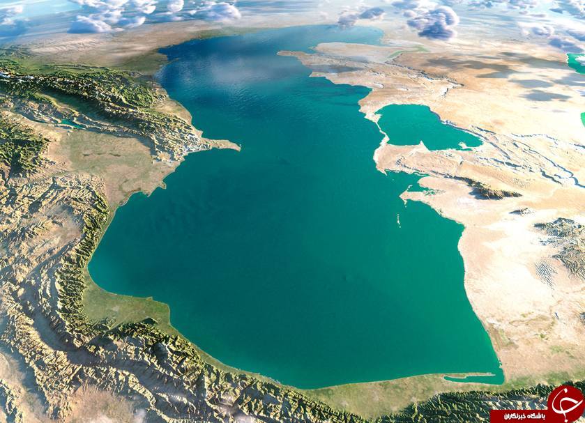 خزر در دام ماهواره های فضایی + عکس