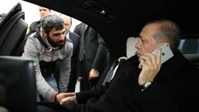 وقتی اردوغان به فریاد یک از جان گذشته می رسد!+تصاویر