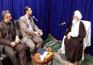 دیدار معاون ستاد حقوق بشر با حضرت آیت الله العظمی نوری همدانی