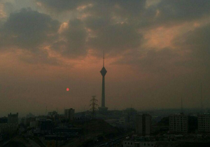 غروب نفس‌گیر تهران + فیلم