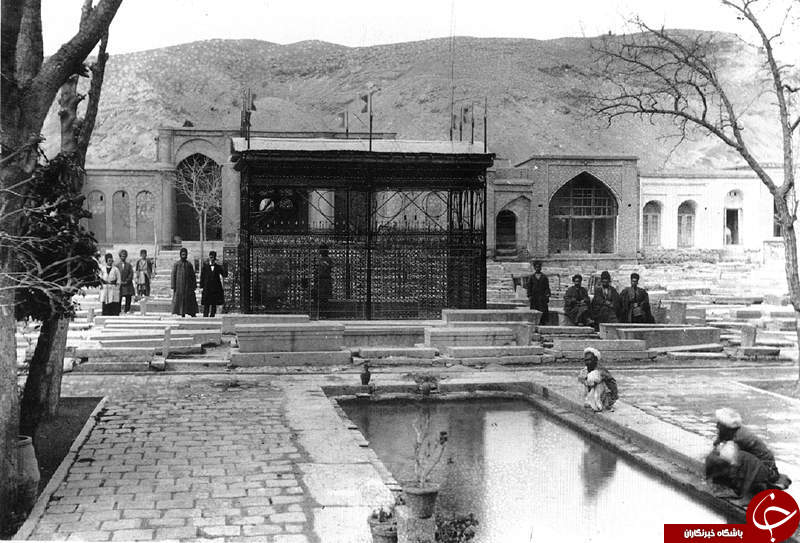 آرامگاه سیاه و سفید حافظیه + عکس