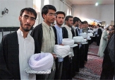 مراسم عمامه گذاری بیش از 100 نفر از طلاب در قم