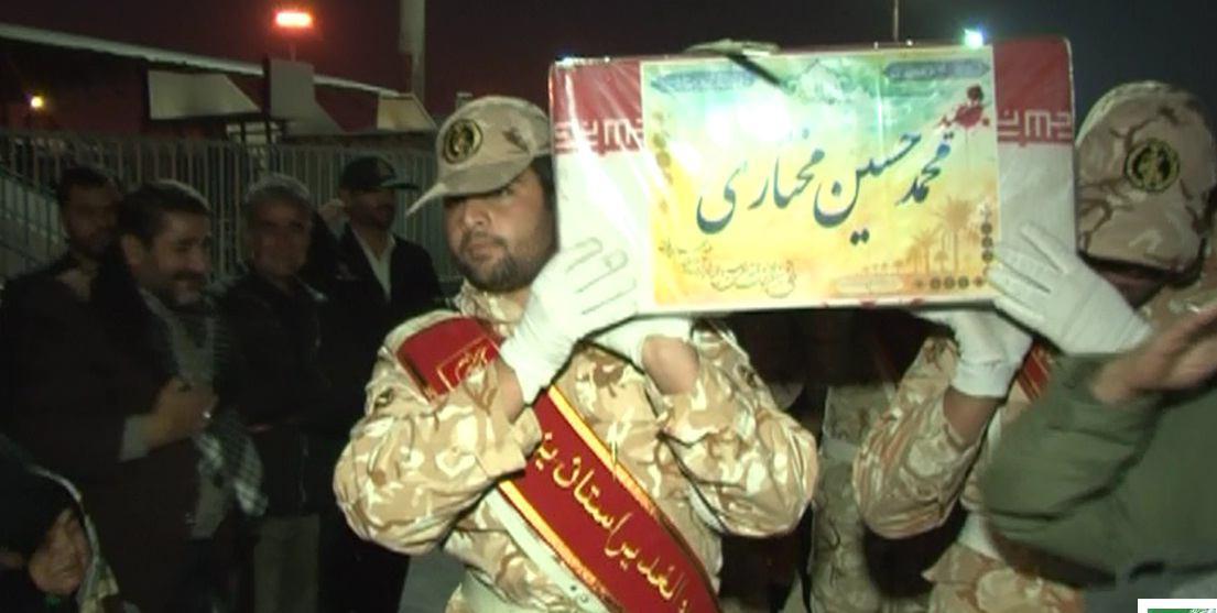 پیکر شهید محمد حسین مختاری وارد یزد شد+ تصاویر