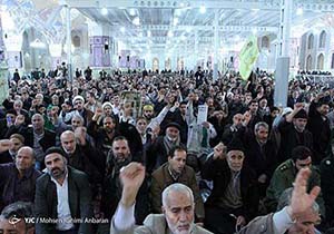 گرامیداشت حماسه 9 دی در حرم مطهرامام رضا علیه السلام + تصویر